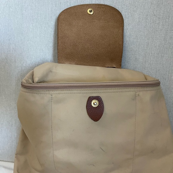 Longchamp Beige and Brown backpack - Picture 6 of 10